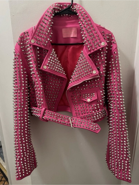 Azalea Wang Jackets & Blazers - Azalea Wang, the gazette 300 stud party rock moto jacket